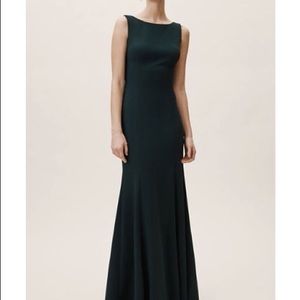 BHLDN misty dress- emerald color
